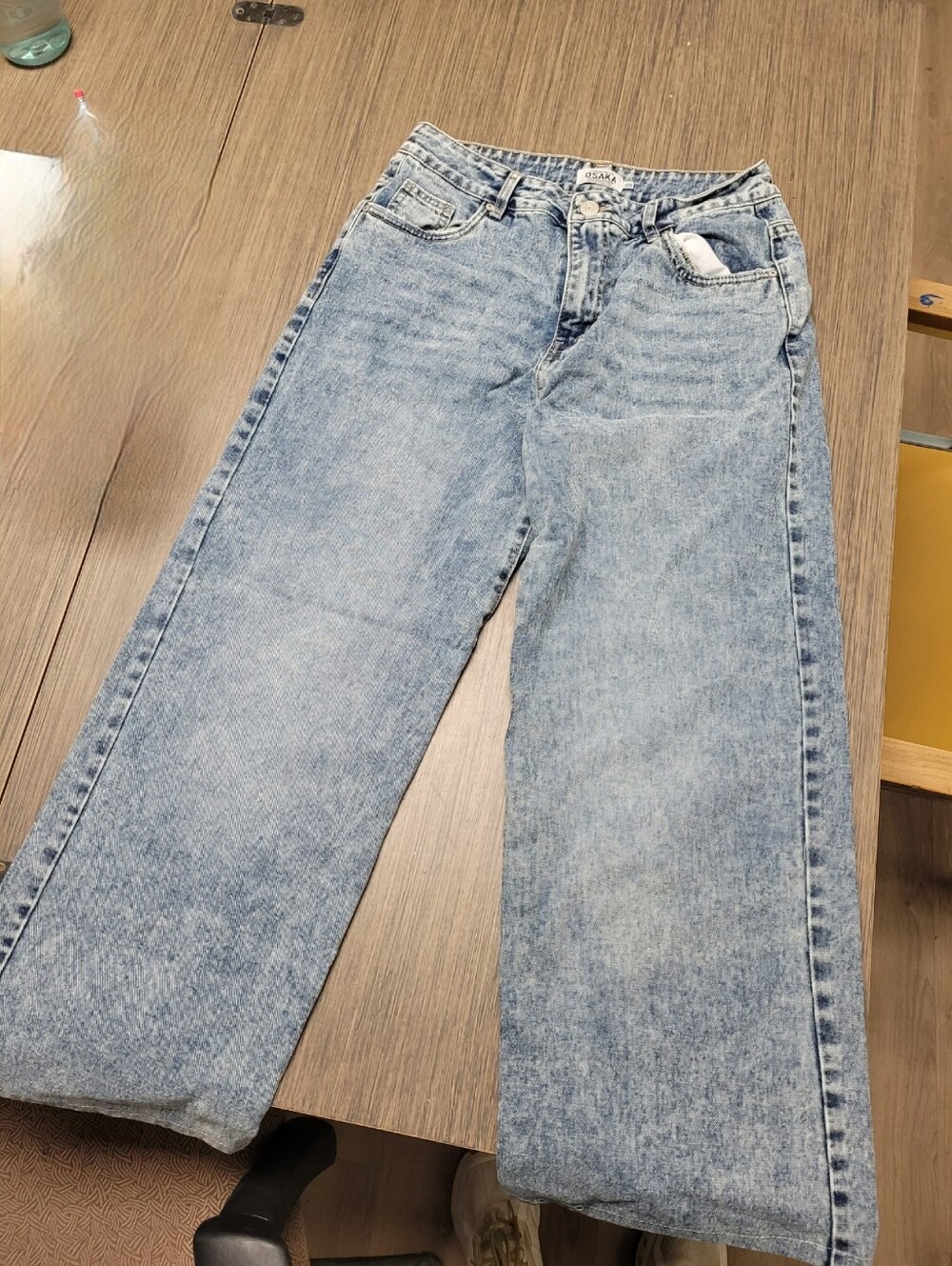 Osaka Light Wash Wide Leg Jeans